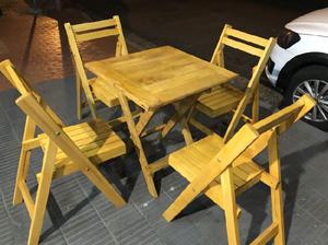 Juego de mesa y sillas
