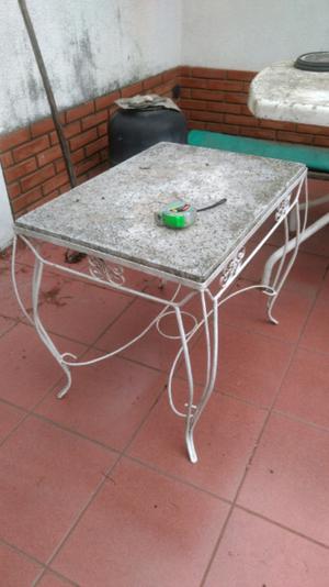 Juego de sillones mesa + 2 sillas Jardin de hierro