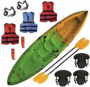 Kayak Samoa Triple Full Con Accesorios Multicosas
