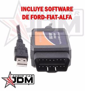 Scanner Multimarca Elm327 Usb Fiat Y Ford Programas