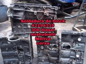 Soldadura de block rectificación de motores