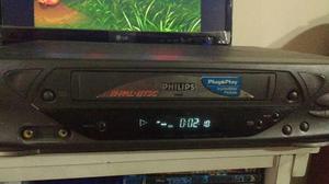 Videocassetera Philips 4 Cabezas Funcionando + 10 Vhs