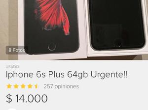 iPhone 6s Plus 64Gb urgente!