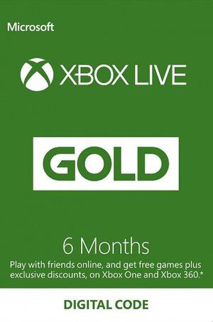 6 Meses Xbox Live Membresia (xbox One/360) (codigo)