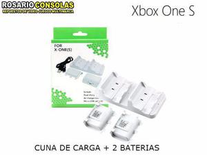 Base Tipo Cuna Cargadora + 2 Baterias Xbox One S