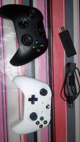 Joysticks De Xbox One + Receptor Usb Adaptador Wireless