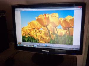 Monitor de pc, marca Samsung LCD de 22", completo, probado