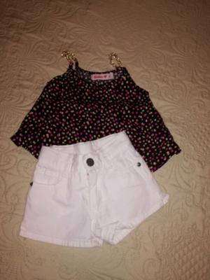 Pantalón cheeky talle L poco uso y remera talle 4 nueva sin