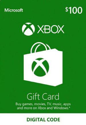 Xbox Live Gift Card Usa U$100 - Entrega Inmediata
