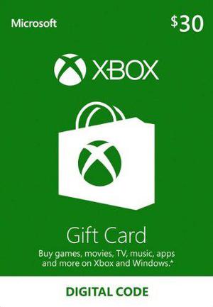 Xbox Live Gift Card Usa U$30 - Entrega Inmediata