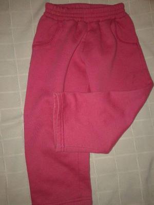 pantalon frisa rojo rosa bolsillo talle 3- 24meses perfecto