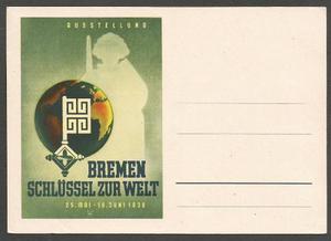 Alemania  Postkarte Exposición Bremen La Llave Mundo