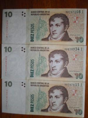 BILLETES ARGENTINOS SERIES LIMITADAS