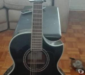 Guitarra Electro Acústica Negra Con Funda CORT a Solo $8000