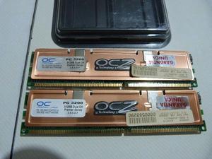 Kit Memoria OCZ 1GB (512MB x2) DDR 400MHz (PC-)