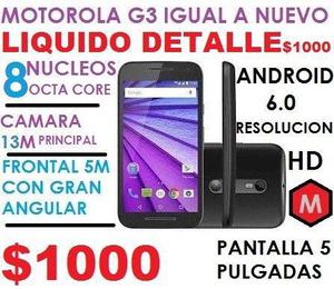 LIQUIDO MOTOROLA G3 13M FLASH,FRONTAL SELFIE 5M FULL