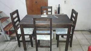 MESA MAS 4 SILLAS COMO NUEVA CON ENVIO!!