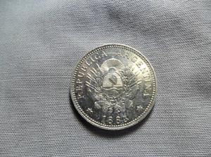 Moneda 20 centavos patacon plata 1883 sin circular