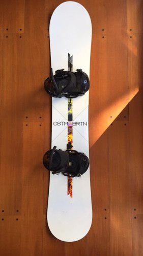 Tabla De Snowboard Burton Custom X156 Con Fijaciones Cartel