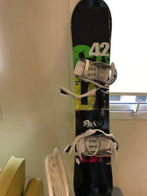 Tabla Snowboard Salomon 1,42m,fijaciones K2+botas Burton
