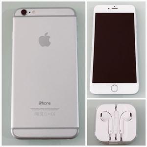 Vendo iPhone 6 Plus, 64gb, Silver, auriculares nuevos y