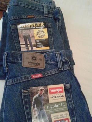 Vendo jeans marca Wrangler y Rustler varios talles, original