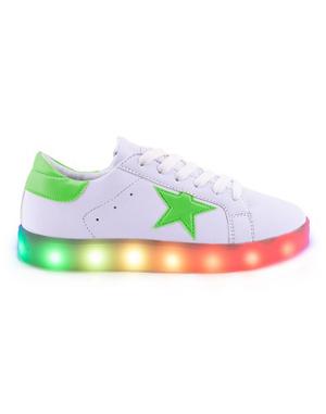 Zapatillas Footy Led Estrellas Fluo Verde / Shop Footy