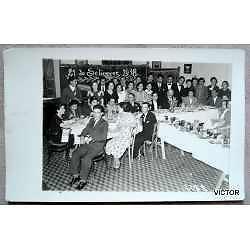 antigua foto postal primavera 1938 festejos comedor salta