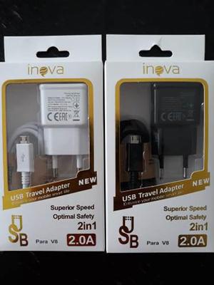 Cargador Inova Carga Rapida Usb 2.0 Samsung Huawei Mayorista