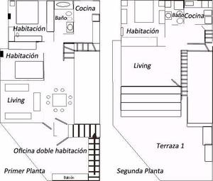 Excelente PH 2 plantas entrada independiente 2 tzas balcón