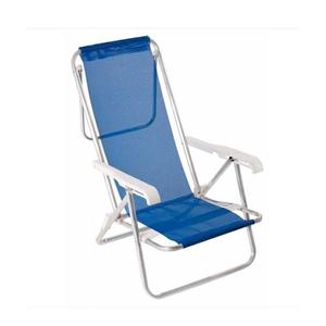 Reposera Reclinable Sannet 7/8 Mor Azul Aluminio Tio Musa