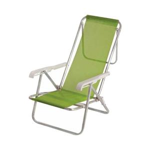 Reposera Reclinable Sannet 7/8 Mor Verde Aluminio Tio Musa