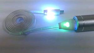 Cable usb con luz led