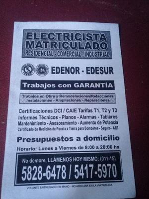 ELECTRICISTA MATRICULADO 18