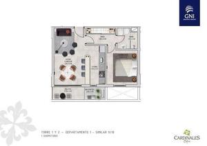 INVERTI EN GNI - CARDINALES COFICO - 1 DORMITORIO