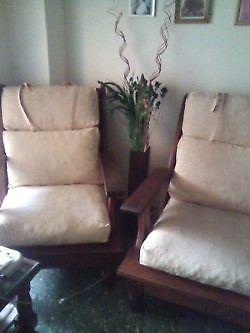 Juego de 2 Sillones De Algarrobo Macizo