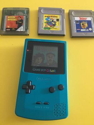 Nintendo GAME BOY Color usada con 4 juegos