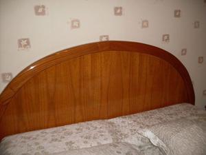 RESPALDO DE CAMA SOMMIER LARGO EN MADERA LUSTRADA LARGO1,70