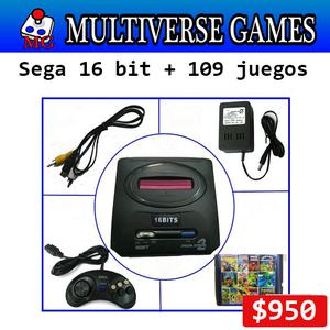 Sega 16 bit + 109 juegos