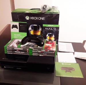 Xbox One 500gb 10 Juegos Fisico,joysticks Y Accesorios S/uso