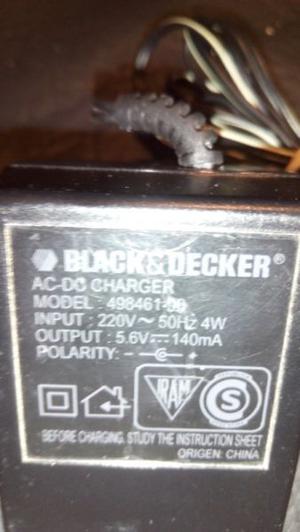 cargador de bateria de atornillador black & decker 2.4 volt