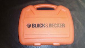 estuche y accesorios de atornillador black & decker, sin