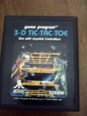 3d Tic Tac Toe - Tateti Cartucho Atari 2600 Rarity 2