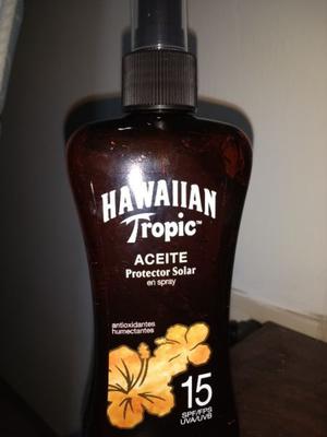Aceite protector solar hawaiian tropic tanning 15 spf 240 ML