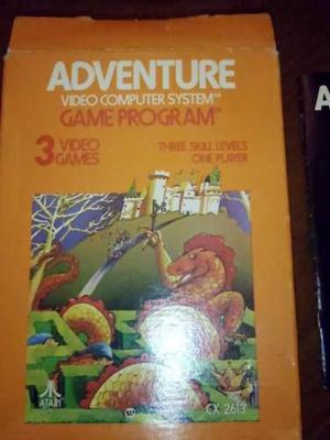 Adventure Cart Atari 2600 Rarity2 Funciona Caja Manual