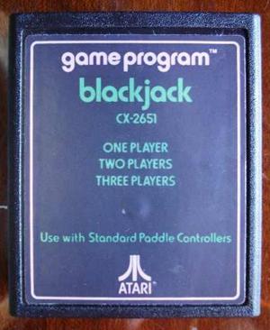 Blackjack (cx2651) De Atari Con Manual Original. (2202)