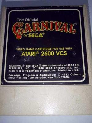 Carnival Cartucho Atari 2600 Rarity 2 Funcionando