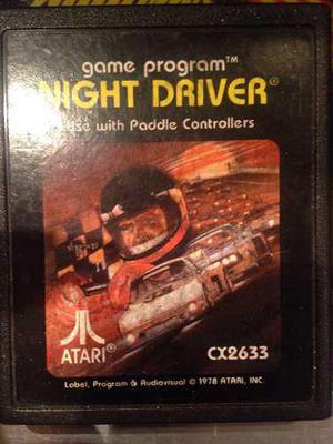Cartucho Juego Atari 2600 - Night Driver