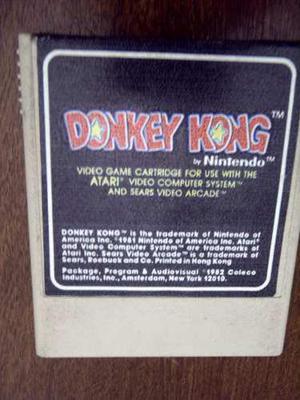 Donkey Kong Cartucho Atari 2600 Rarity 1 Funcionando