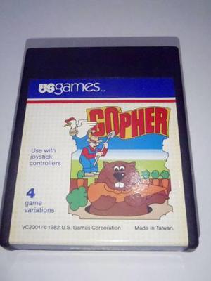 Gopher Cartucho Atari 2600 Rarity 4 Funcionando